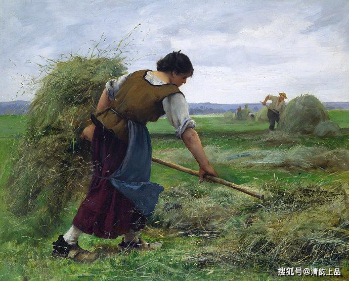 法国画家裘利恩·杜普荷的农民画——劳动之歌