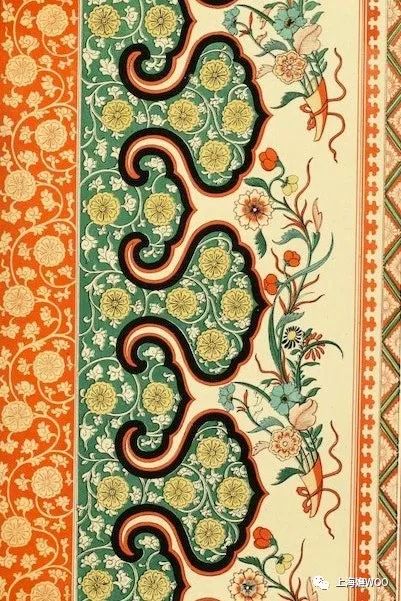 通过不同的构图手法与不同的载体创造出绮丽多姿的纹样