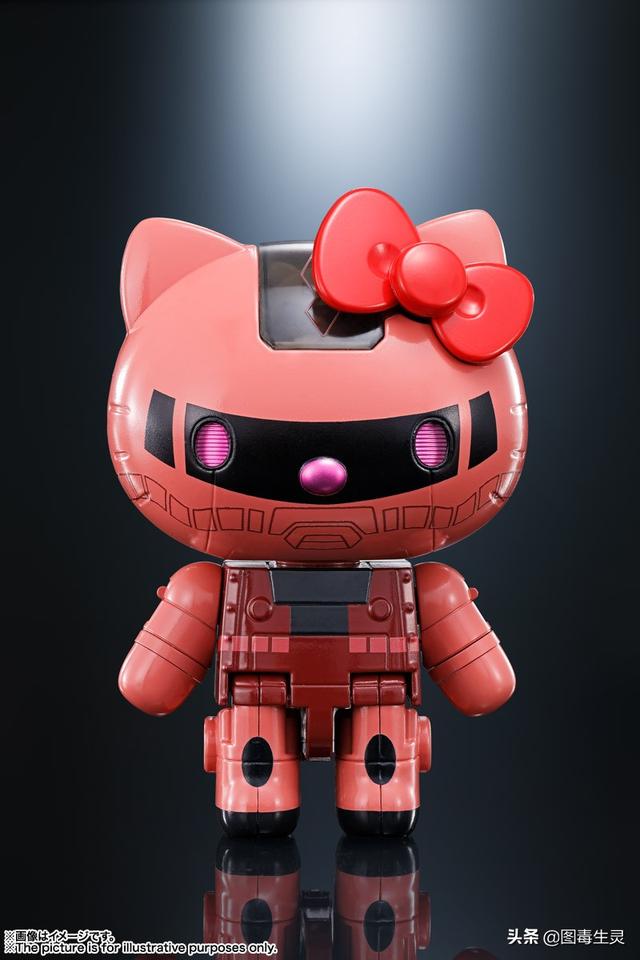 跨界机体hellokitty白色恶魔红色彗星合作超合金推出