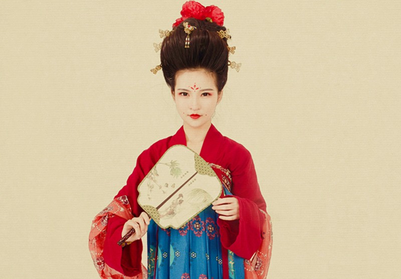 放大10倍,看看古画中唐朝美人长什么样?_仕女