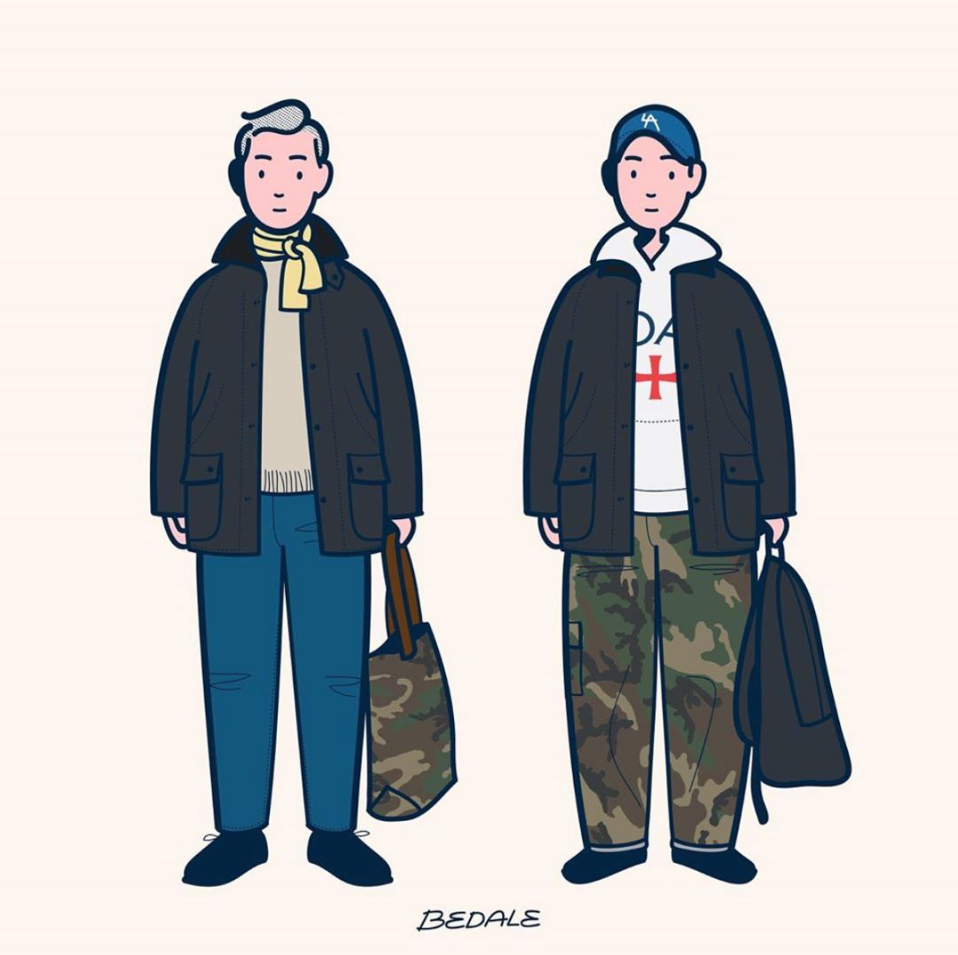 当经典男装都变成了漫画风这位插画师用画笔演绎出理想时尚生活