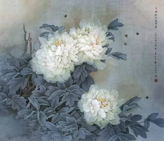 周中耀先生画牡丹,美,妙!_昙花