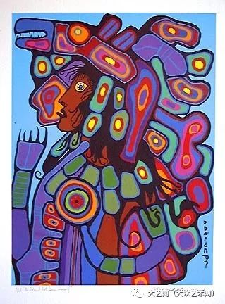 加拿大原住民画家诺瓦尔 莫里索(norval morrisseau)绘画作品