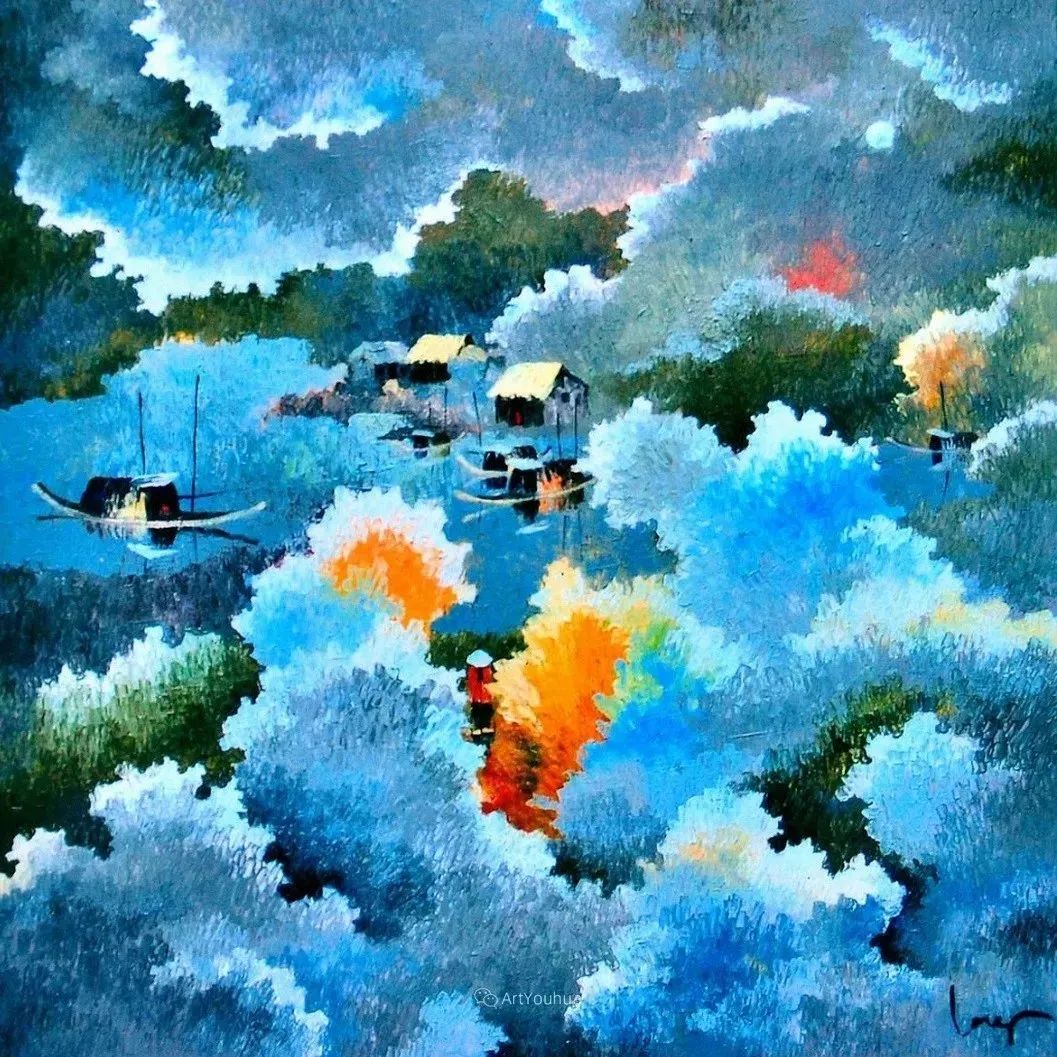 越南绘画色彩惊艳的美丽