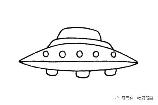 UFO简笔画 外星人图片