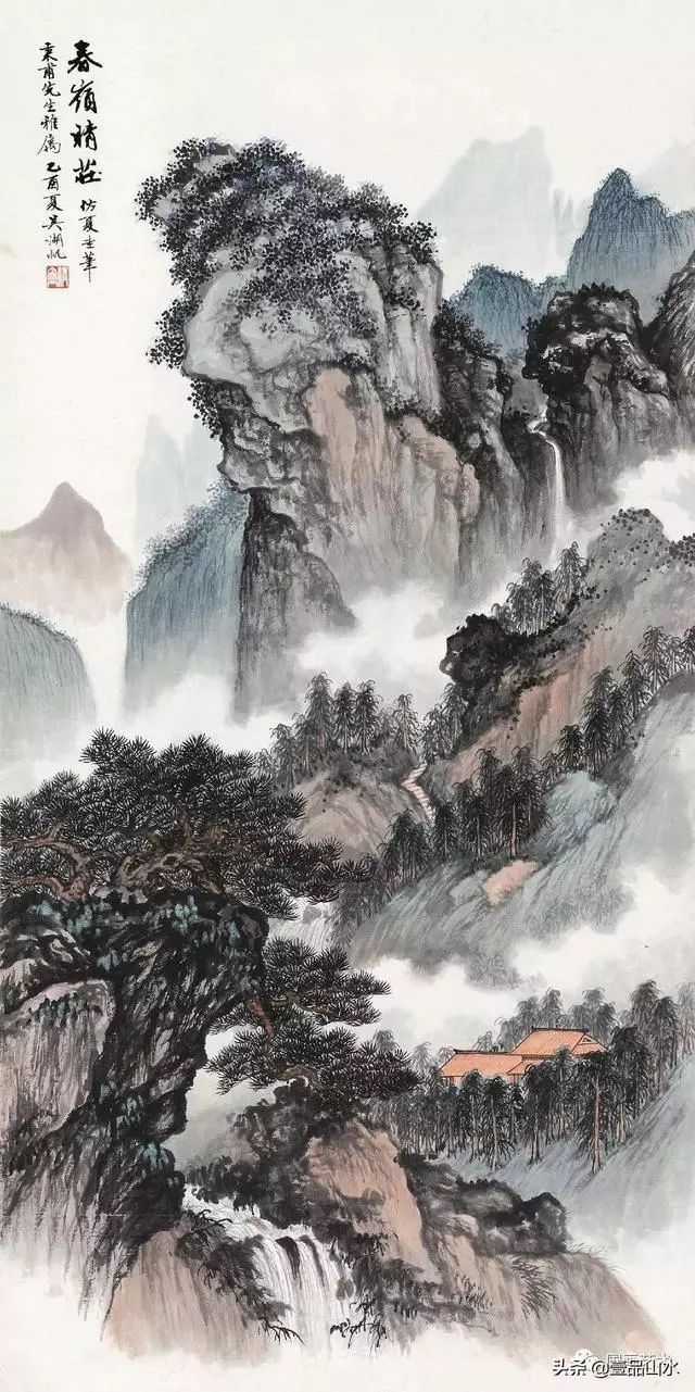 吴湖帆丨山水画设色风格