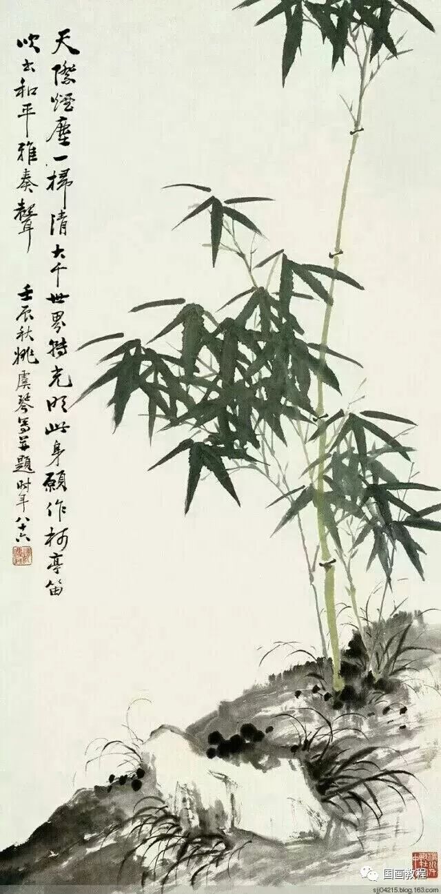 写意竹子画100幅值得一看