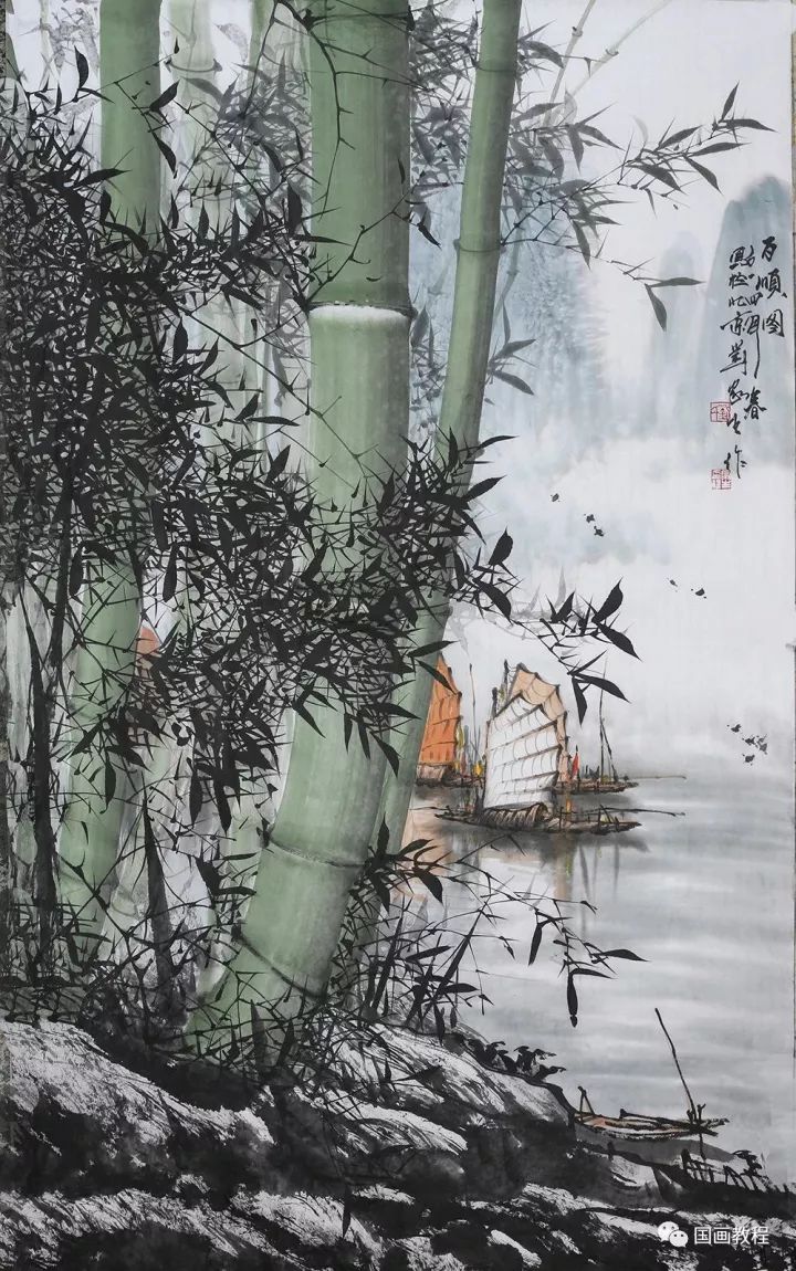 写意竹子画100幅值得一看