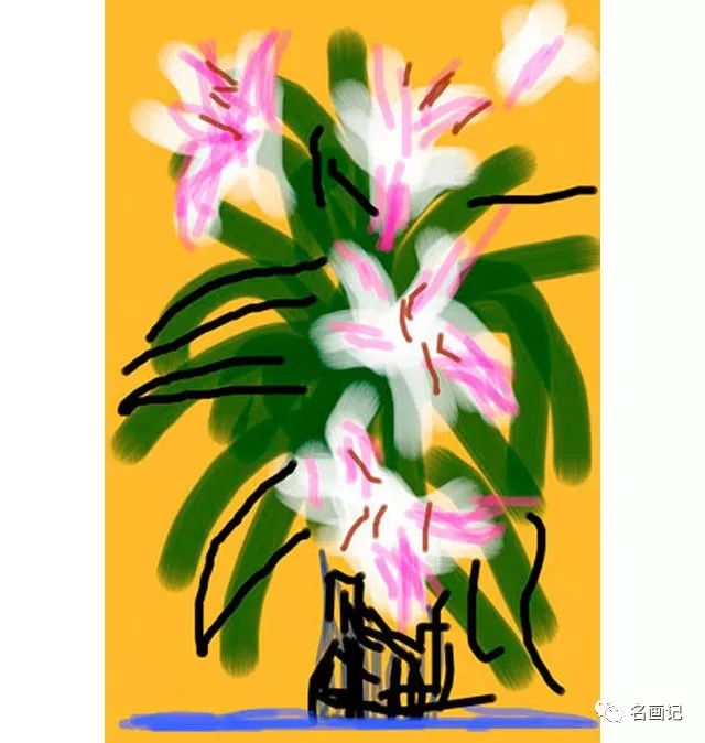 大卫霍克尼iphone最新绘画作品