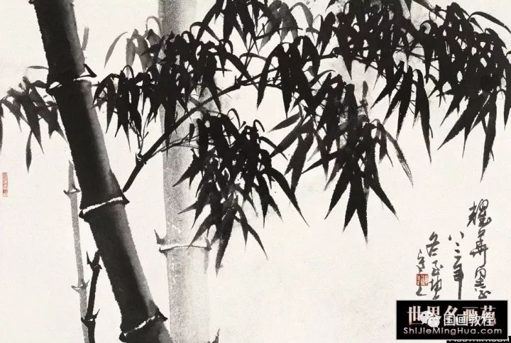 写意竹子画100幅值得一看