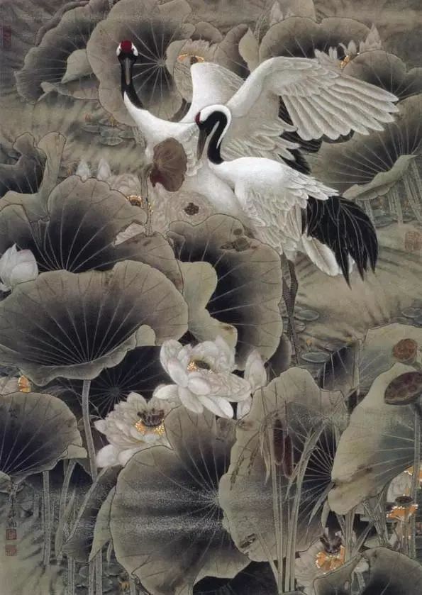 仙声丽影——窦申清工笔仙鹤欣赏