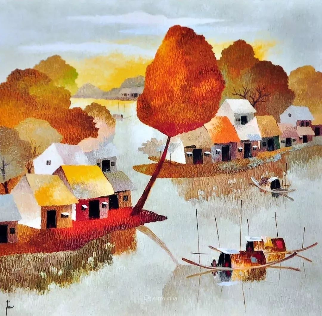 越南绘画色彩惊艳的美丽