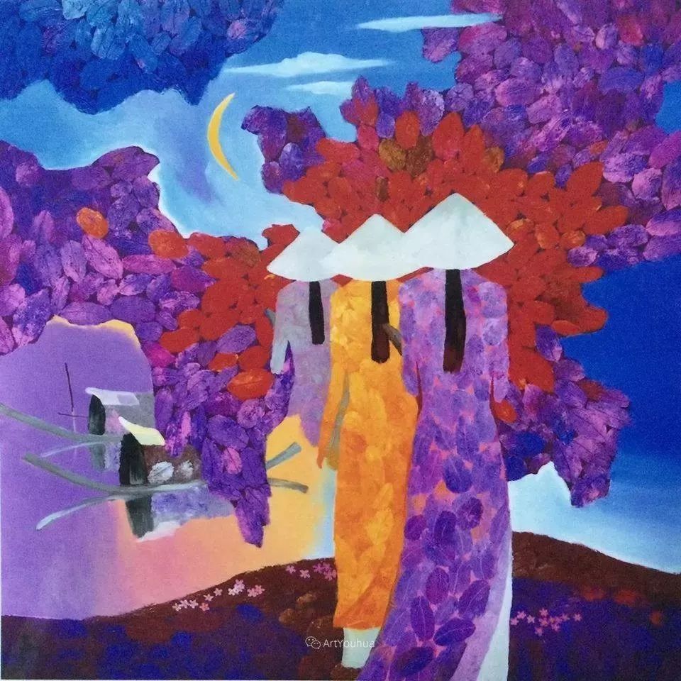 越南绘画色彩惊艳的美丽