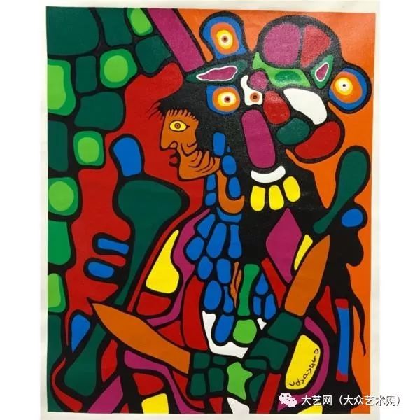 加拿大原住民画家诺瓦尔 莫里索(norval morrisseau)绘画作品