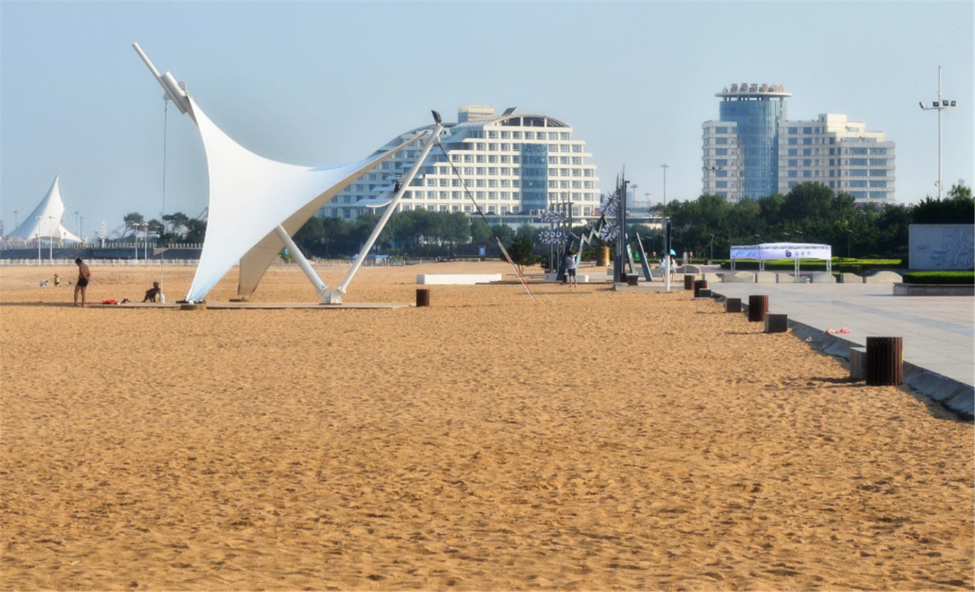 日照万平口海水浴场图片