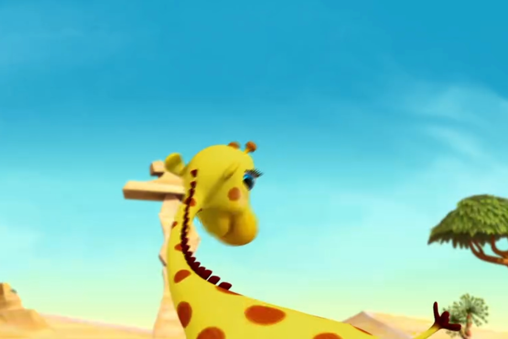 神童小语之给长颈鹿洗澡