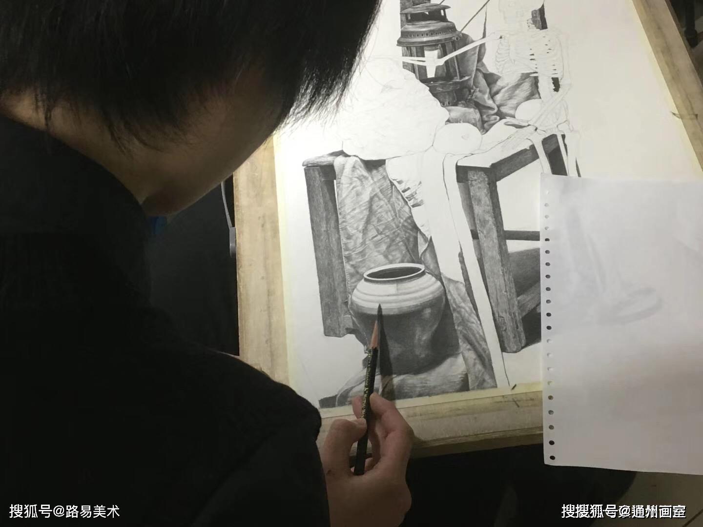 北京通州區成人寒假學美術學繪畫路易美術成人學員作品展示