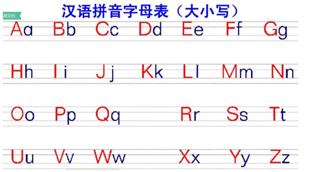 语文字母大写格式图片图片