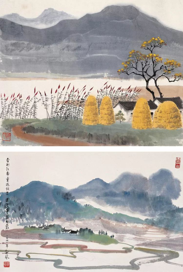 郁风山水作品郁风(1916