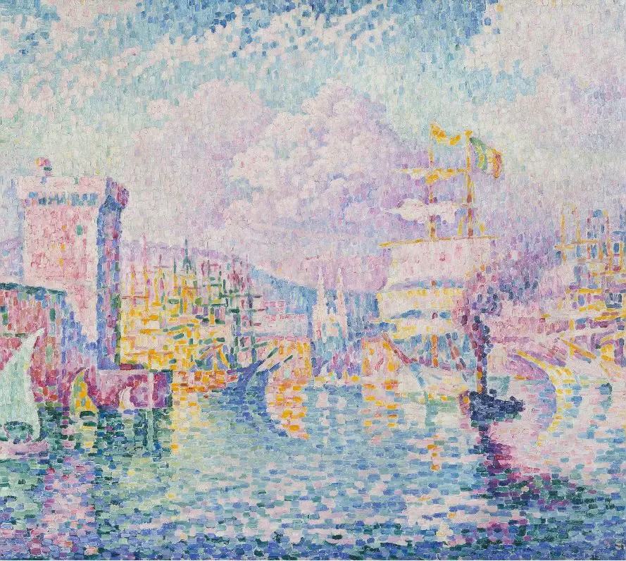 富于激情善用红色作为基调法国画家西涅克的点彩画作品欣赏