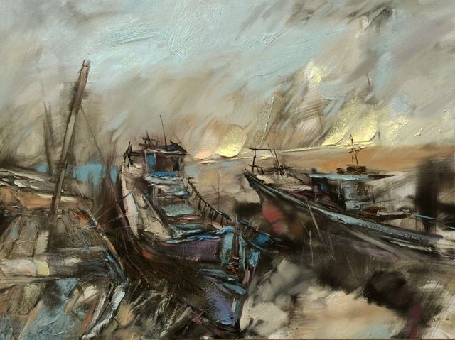 画布上的灵动与激情:罗晓平油画作品赏析_cmx