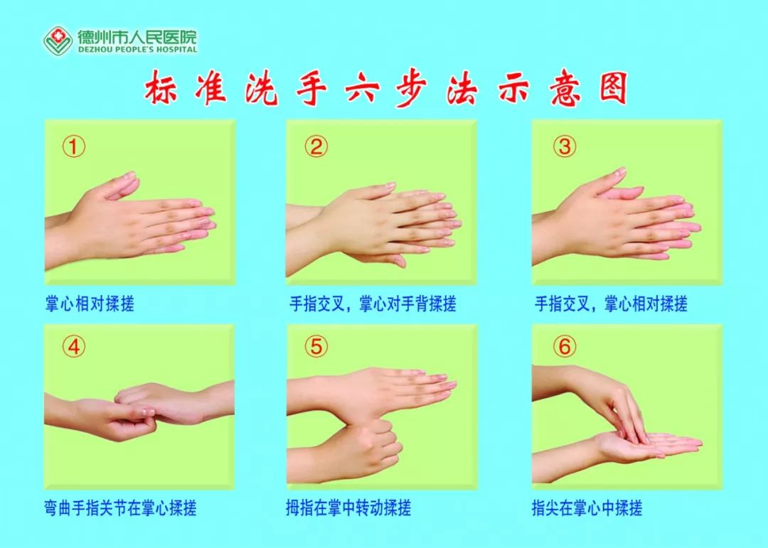 提醒:正确的六步洗手法 让您远离疾病