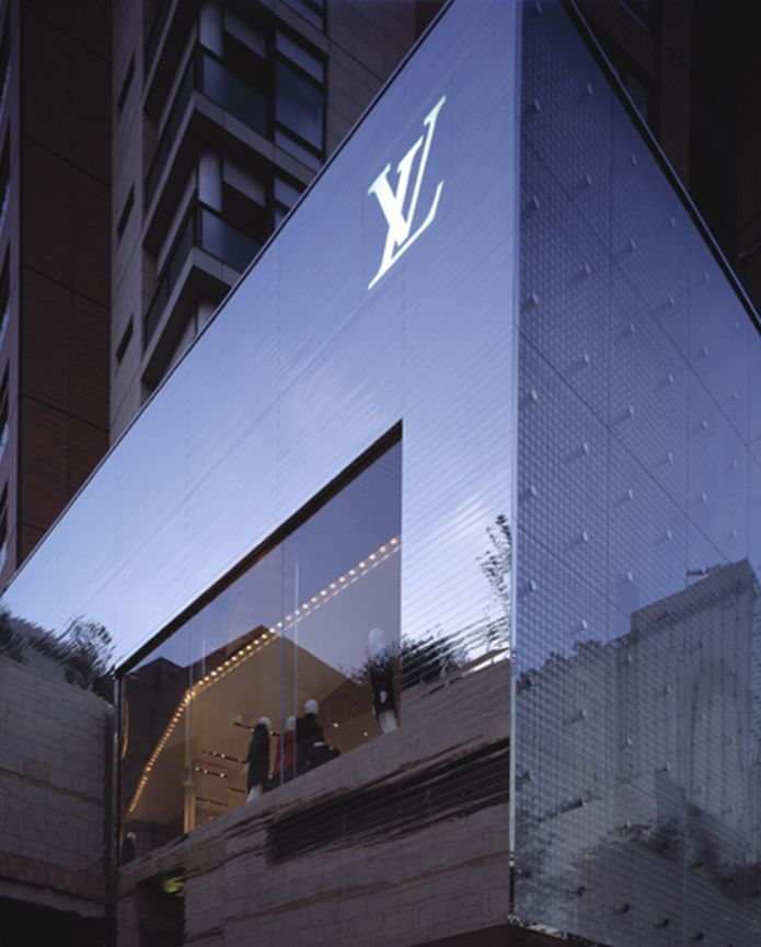 lv大阪旗舰店公开御用设计师青木淳设计了这样的外墙