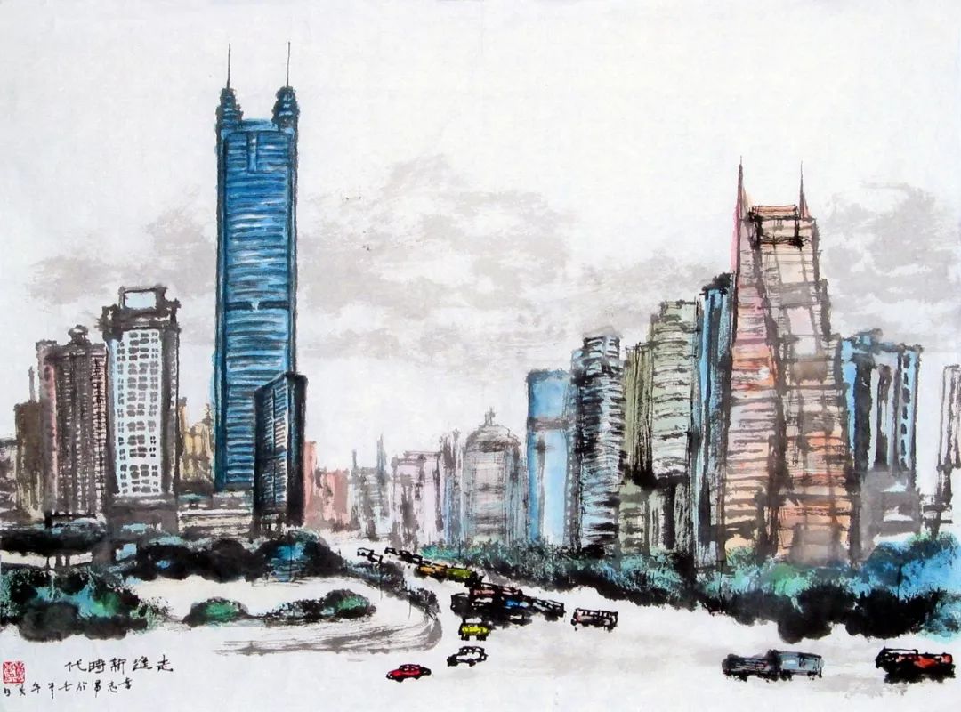 原创艺术中国金鼠迎春谭氏兄弟绘画作品欣赏