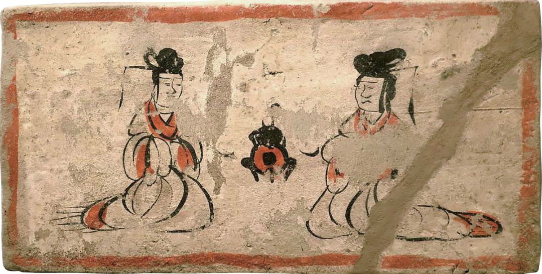 《进食图》甘肃高台魏晋墓葬壁画砖多样烹任技法魏晋时,烹任方式