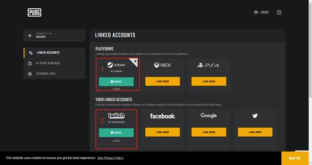 绝地求生:twitchprime联名套装怎么领?三步教会你领取