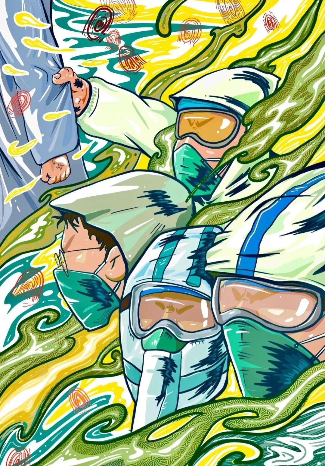 千名插画师们用漫画为武汉加油