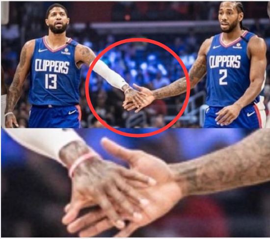 伦纳德的手有多大?和乔治击掌看出差距,没有对比就没有伤害_手掌