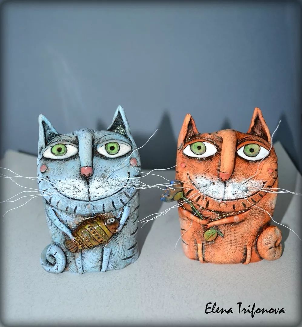 艺术家elenatrifonova粘土作品欣赏