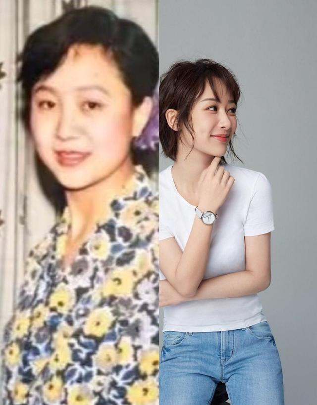 挑父母优点长的明星杨紫和妈妈一模一样鹿晗妈妈像姐姐
