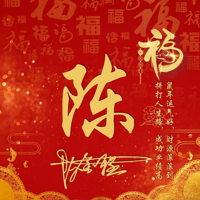 2020年该换个微信头像了红色大气鼠你有福励志签名头像请查收