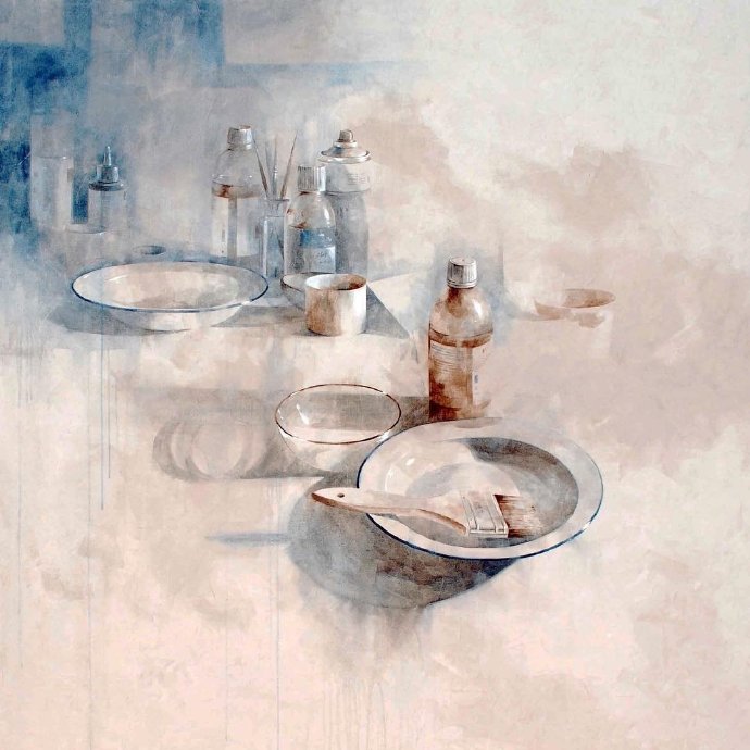 高级灰水彩艺术家nonogarcía清素淡雅岁月静好他笔下作品有种烟雨