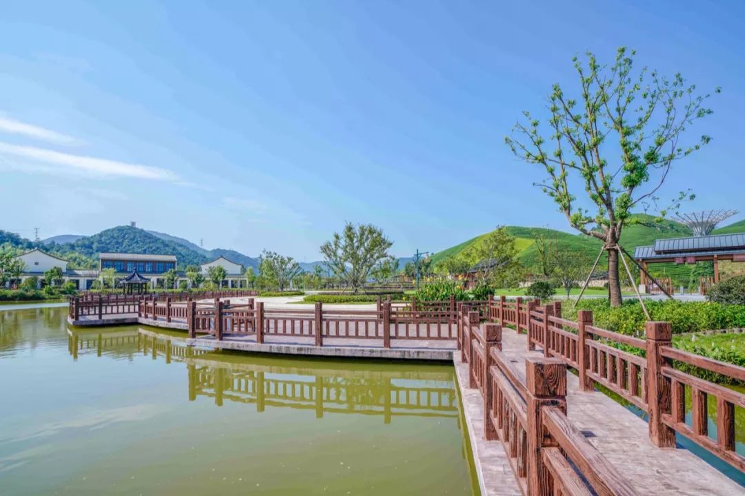 原乡小镇莫干山北麓以运动探险为主题4a景区网红秋千玻璃桥滑翔伞