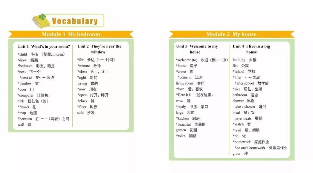 奇速英語廣州版小學英語四年級上冊電子課本