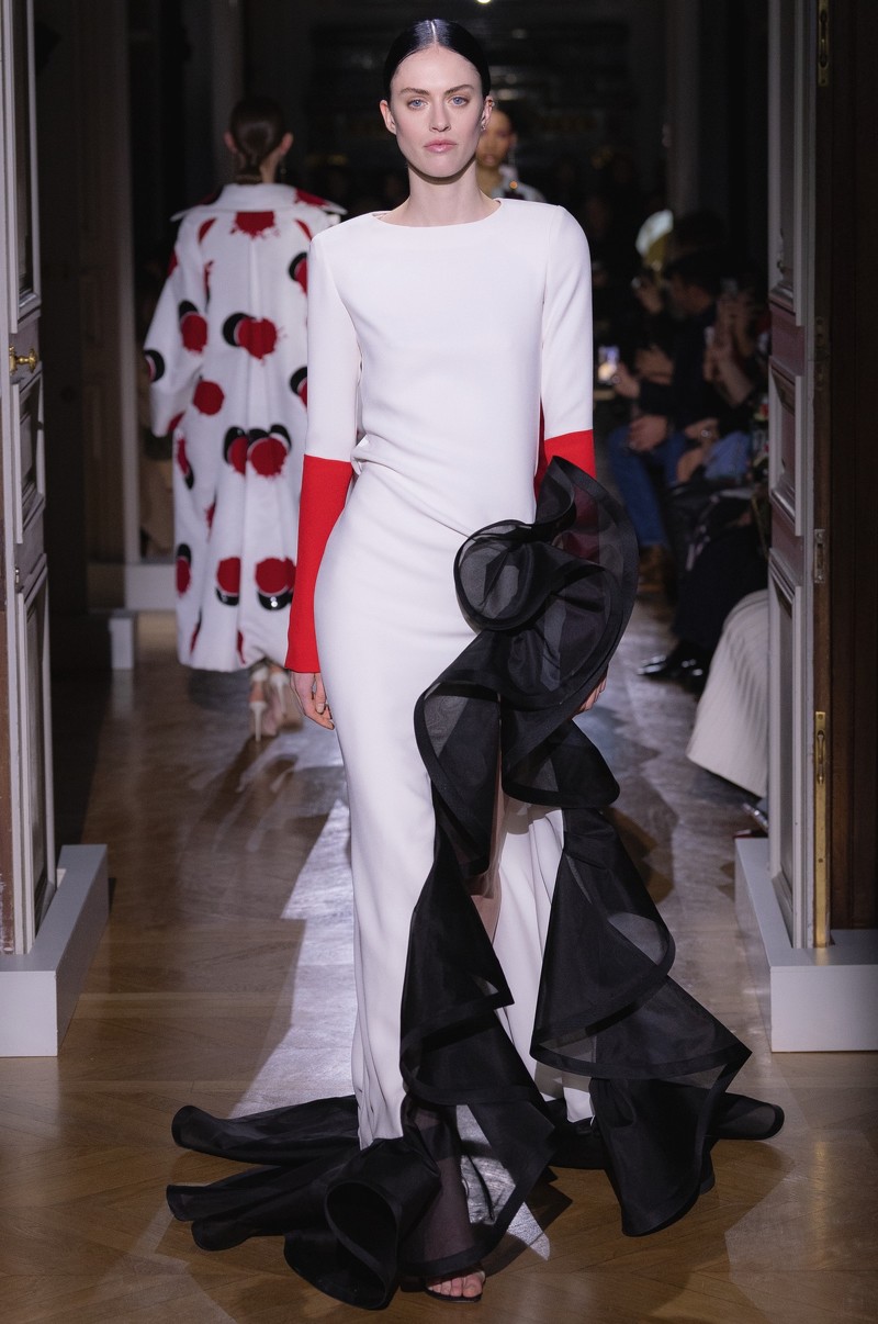 valentino梦幻礼服人生拥有一件作梦也会笑巨大蝴蝶结立体荷叶边海量