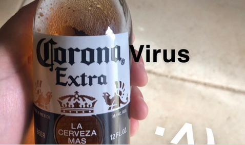 墨西哥莫德罗集团生产的一款品牌啤酒名为corona,而此次引起疫情的"