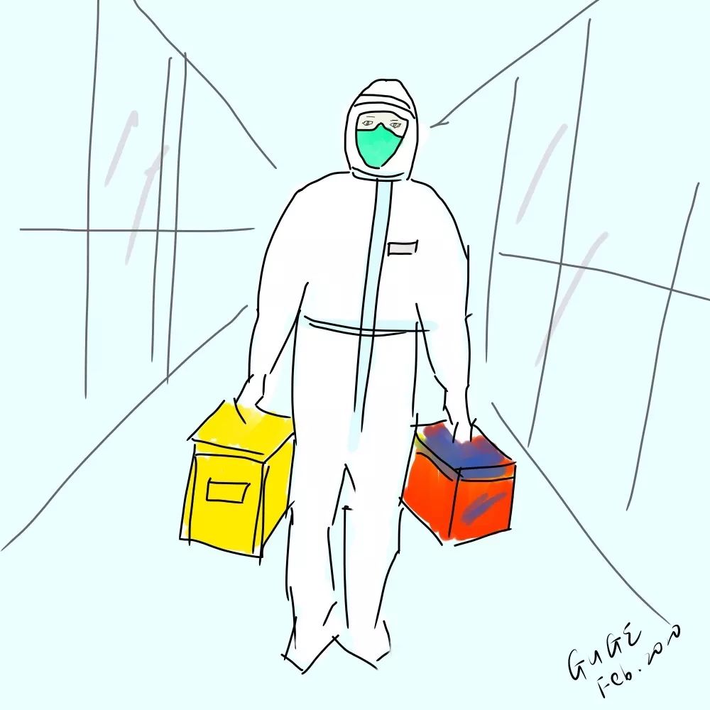 东莞医生手绘美图,为前方"战友"加油!