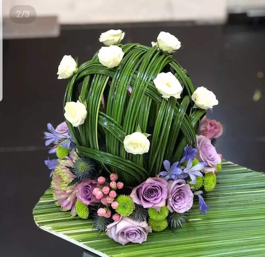 做编织玩插花看花艺师们如何玩转叶材编织