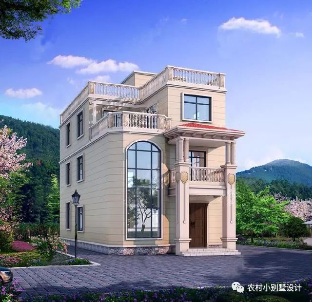 宅基地小别烦恼!这2套三层小别墅,小面积照样高大上!