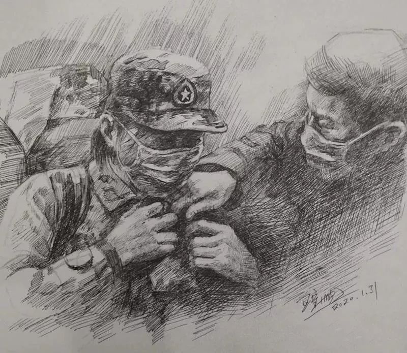 众志成城 共克时艰 盘锦网络画展(一)_疫情