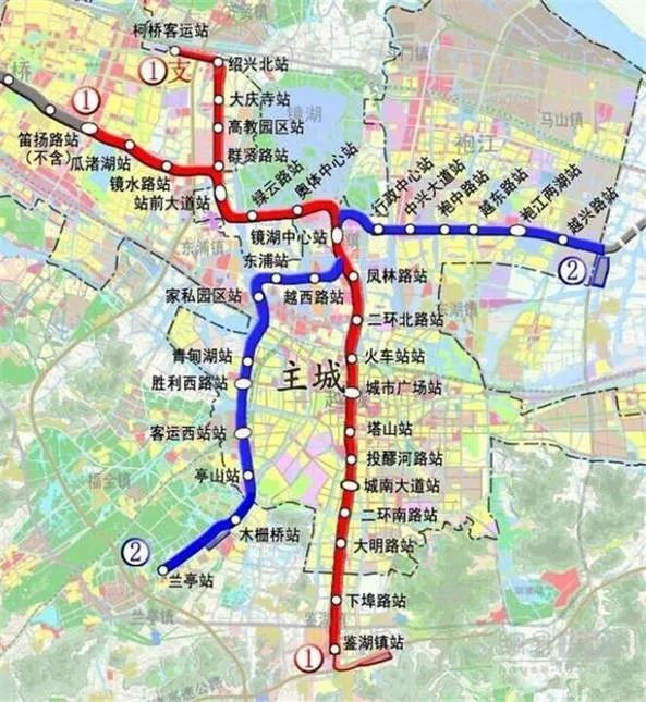 绍兴地铁4号线线路图图片