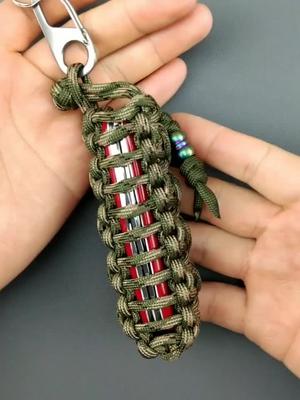 手工伞绳刀套收尾你的瑞士军刀一定需要它