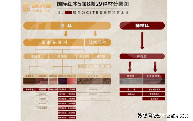 详解丨红木新国标中29种红木的学名俗称图片以及价格