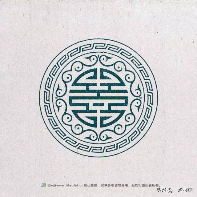 30款中国风传统图腾展示极致的美