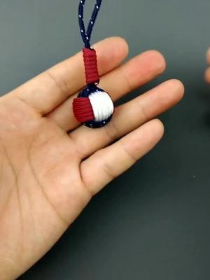 三色猴拳结车钥匙扣挂绳线圈编法简单好看有美观