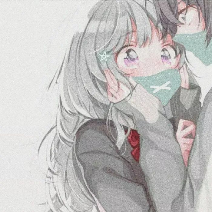 抖音超火的口罩情侣头像